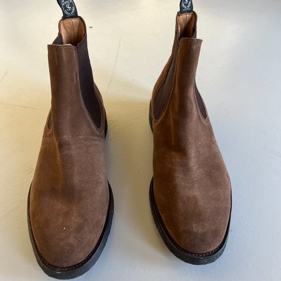 Sanders of London x Todd Snyder Suede Chelsea Boots, Mens, Sz 10 (fit like 10.5) - Picture 6 of 8